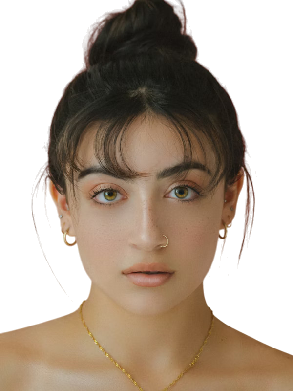 After — passport photo